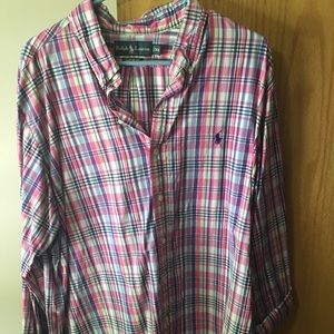 Polo Ralph Lauren Retro Button Up Shirt XL FIT
